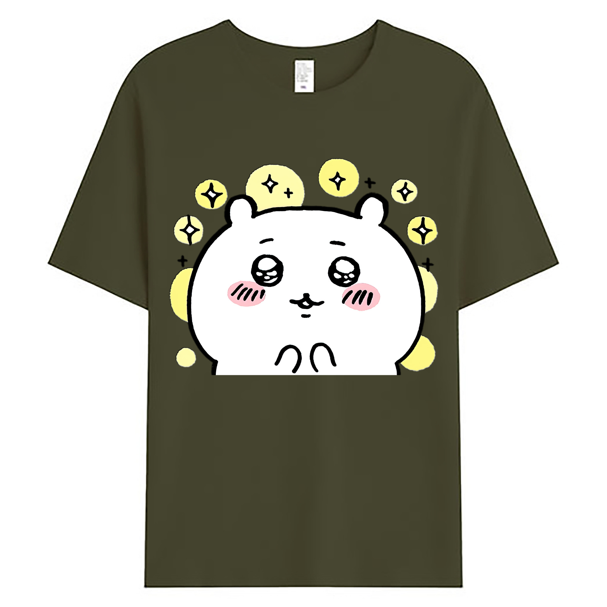 （画像用） ちいかわ ちいかわ Chii-kawa chiikawa 綿100％ メンズ半袖Tシャツ｜肌触りやわらか＆通気性